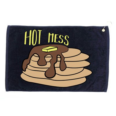 Hot Mess Pancakes Grommeted Golf Towel