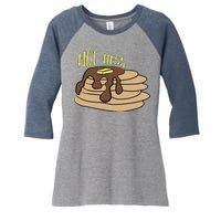 Hot Mess Pancakes Women's Tri-Blend 3/4-Sleeve Raglan Shirt