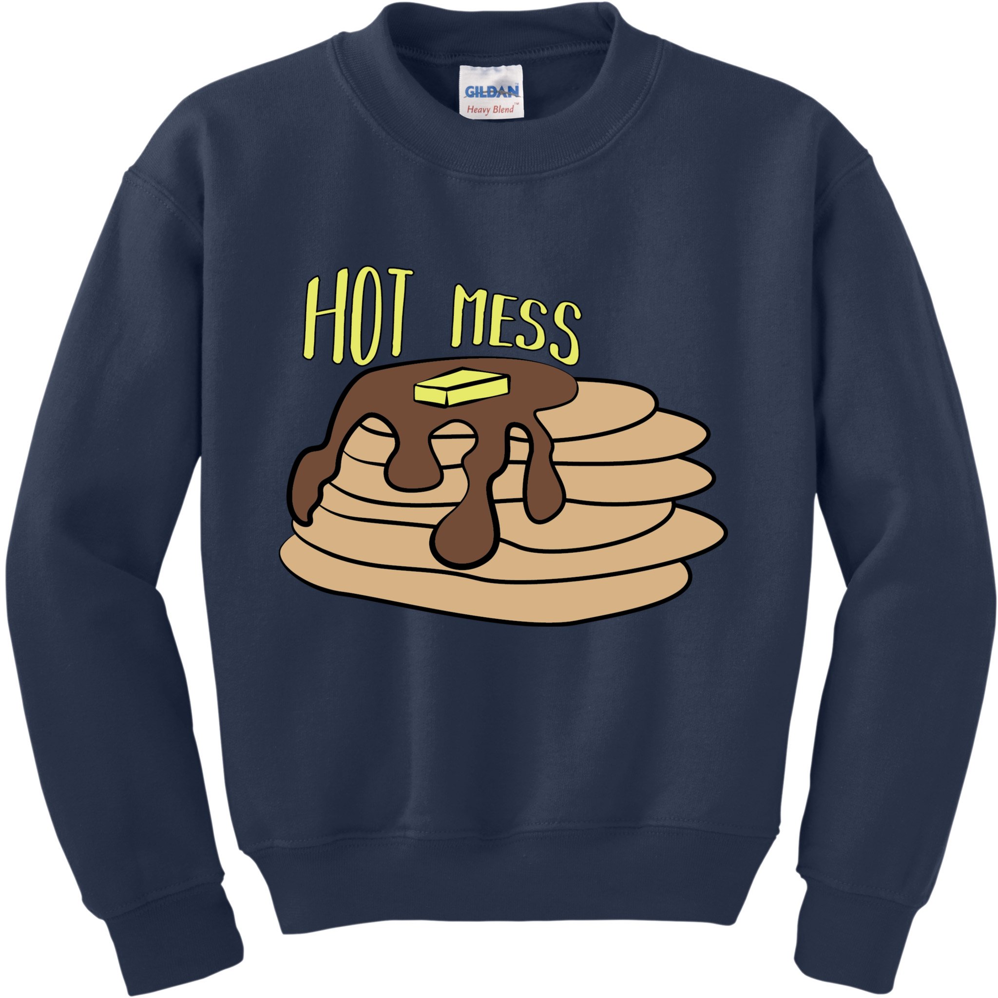Hot Mess Pancakes Kids Sweatshirt