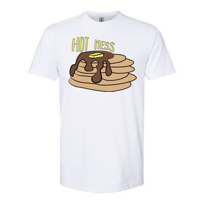 Hot Mess Pancakes Softstyle CVC T-Shirt