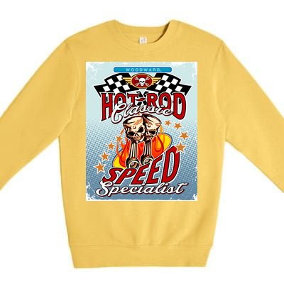 Hot Rod Classic Speed Specialist Woodward Ave Premium Crewneck Sweatshirt