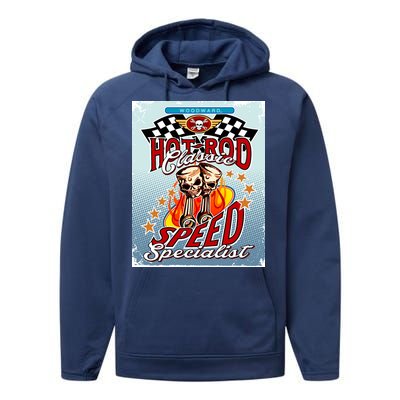 Hot Rod Classic Speed Specialist Woodward Ave Performance Fleece Hoodie