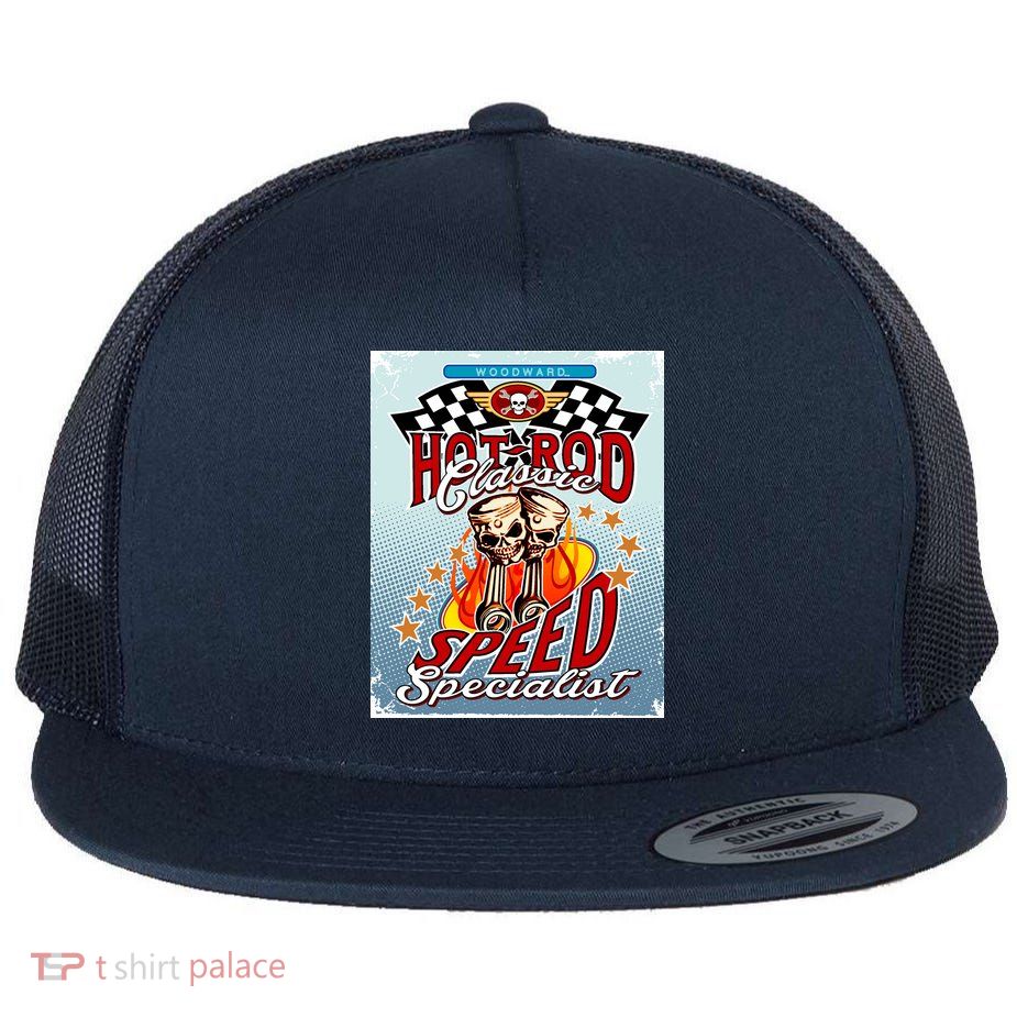 Hot Rod Classic Speed Specialist Woodward Ave Flat Bill Trucker Hat