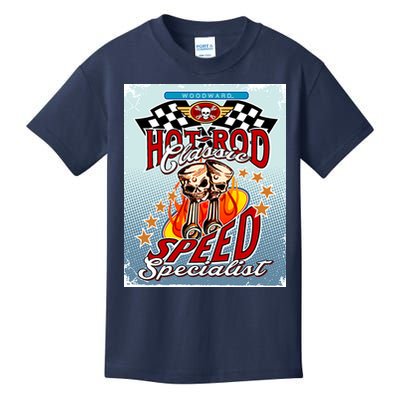 Hot Rod Classic Speed Specialist Woodward Ave Kids T-Shirt
