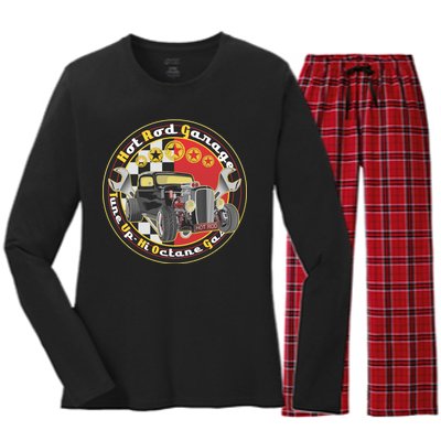 Hot Rod Garage Women's Long Sleeve Flannel Pajama Set 