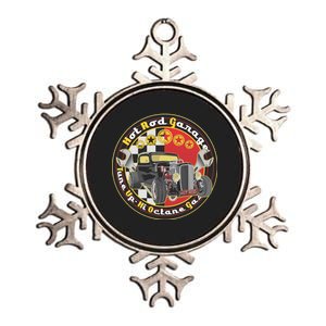 Hot Rod Garage Metallic Star Ornament