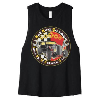 Hot Rod Garage Women's Racerback Cropped Tank