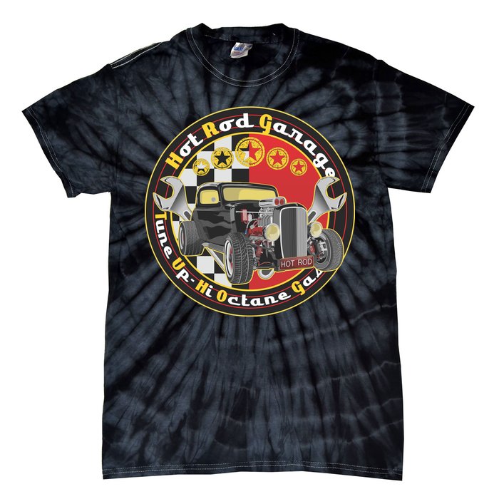 Hot Rod Garage Tie-Dye T-Shirt