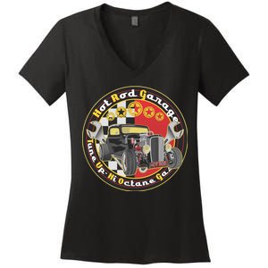 Hot Rod Garage Women's V-Neck T-Shirt