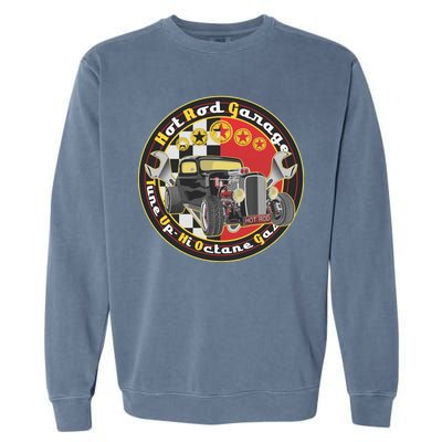 Hot Rod Garage Garment-Dyed Sweatshirt