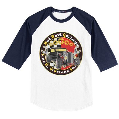 Hot Rod Garage Baseball Sleeve Shirt