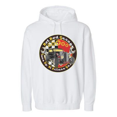 Hot Rod Garage Garment-Dyed Fleece Hoodie