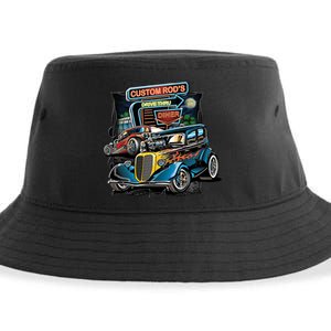 Hot Rods Custom Rod's Drive Thru Diner Sustainable Bucket Hat