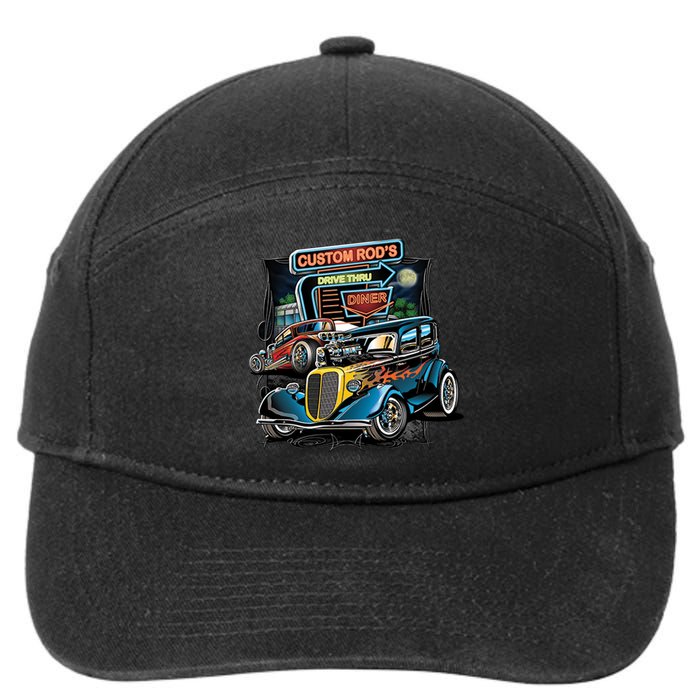 Hot Rods Custom Rod's Drive Thru Diner 7-Panel Snapback Hat