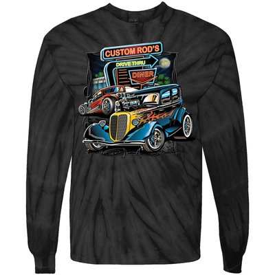 Hot Rods Custom Rod's Drive Thru Diner Tie-Dye Long Sleeve Shirt