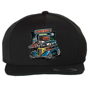 Hot Rods Custom Rod's Drive Thru Diner Wool Snapback Cap