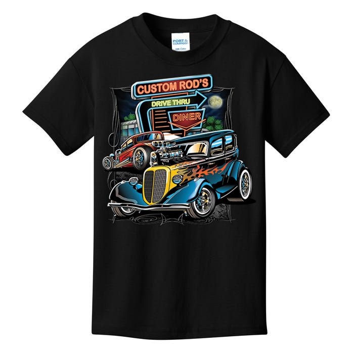 Hot Rods Custom Rod's Drive Thru Diner Kids T-Shirt