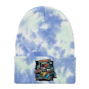 Hot Rods Custom Rod's Drive Thru Diner Tie Dye 12in Knit Beanie