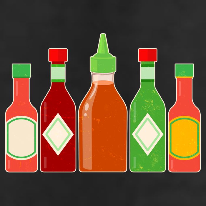Hot Sauce Bottle Collection Cool Comfort Performance Bucket Hat