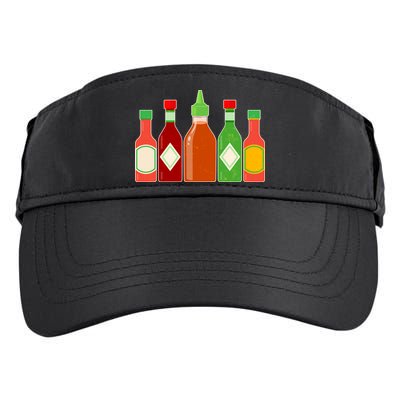 Hot Sauce Bottle Collection Adult Drive Performance Visor