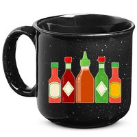 Hot Sauce Bottle Collection 15oz Campfire Ceramic Mug