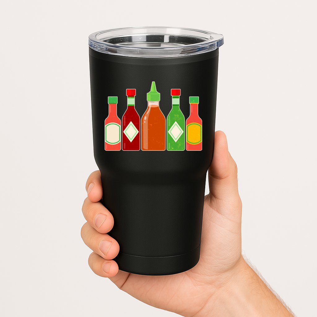 Hot Sauce Bottle Collection Tumbler