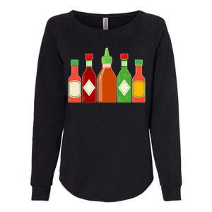 Hot Sauce Bottle Collection Womens California Wash Sweatshirt