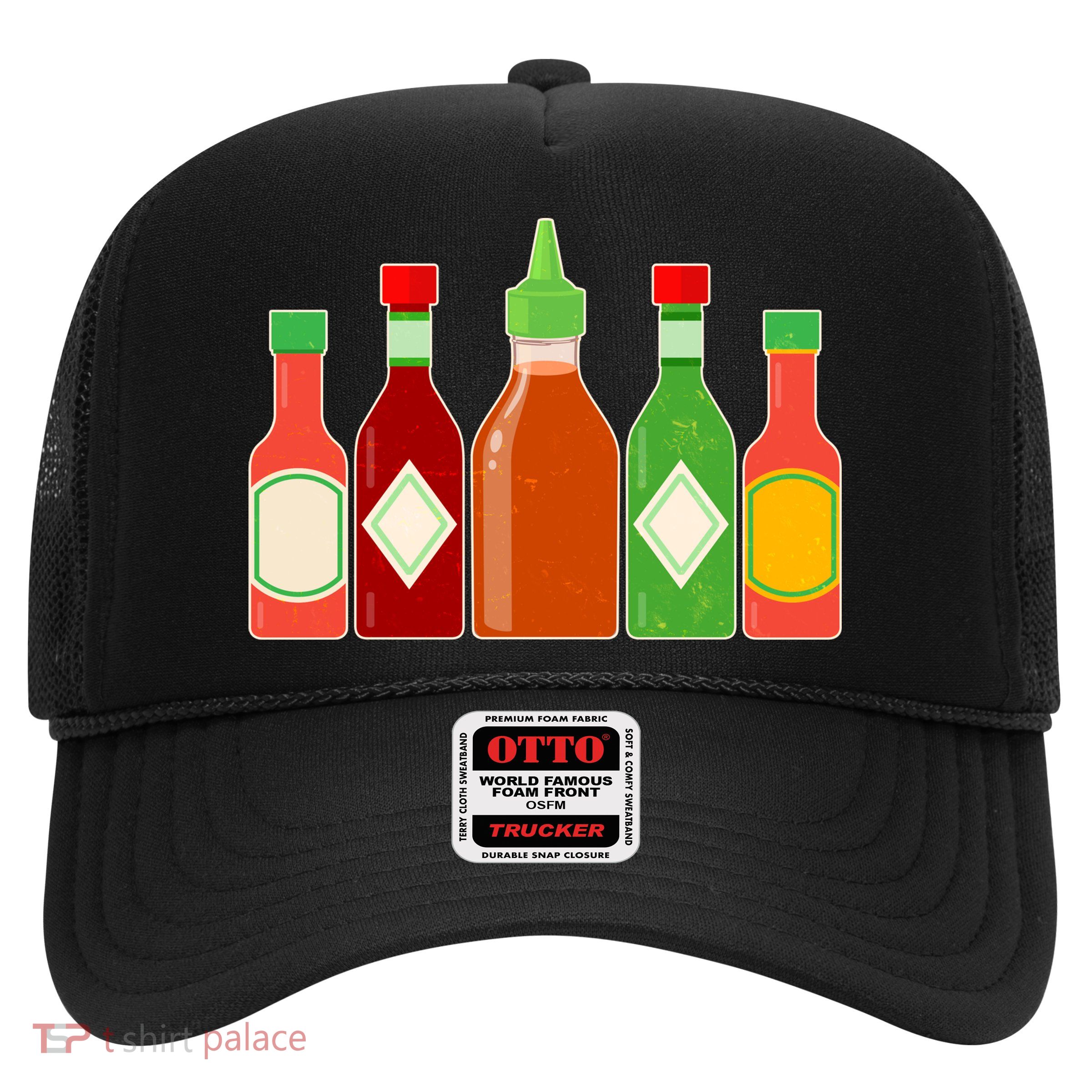 Hot Sauce Bottle Collection Trucker Hat
