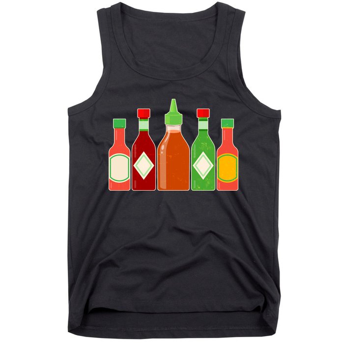 Hot Sauce Bottle Collection Tank Top