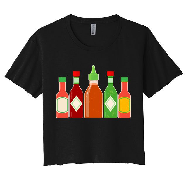 Hot Sauce Bottle Collection Crop Top