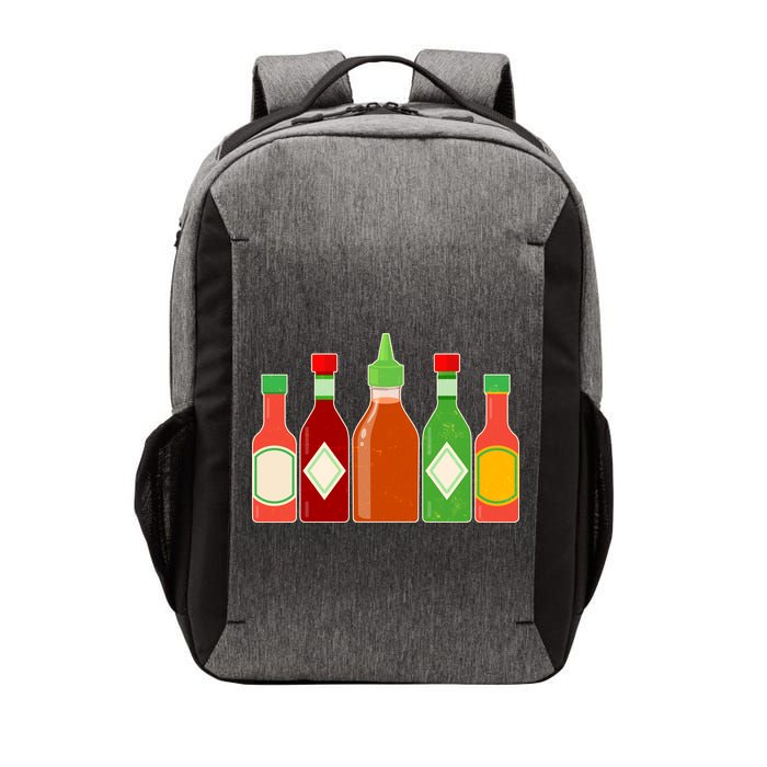 Hot Sauce Bottle Collection Vector Backpack