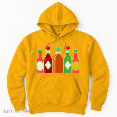 Hot Sauce Bottle Collection Hoodie