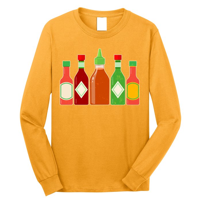 Hot Sauce Bottle Collection Long Sleeve Shirt