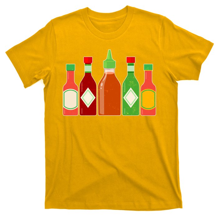 Hot Sauce Bottle Collection T-Shirt