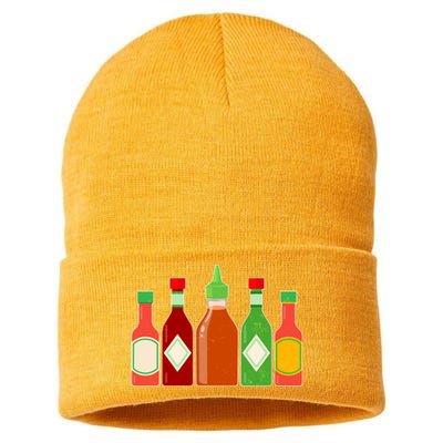 Hot Sauce Bottle Collection Sustainable Knit Beanie