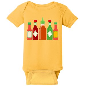 Hot Sauce Bottle Collection Baby Bodysuit