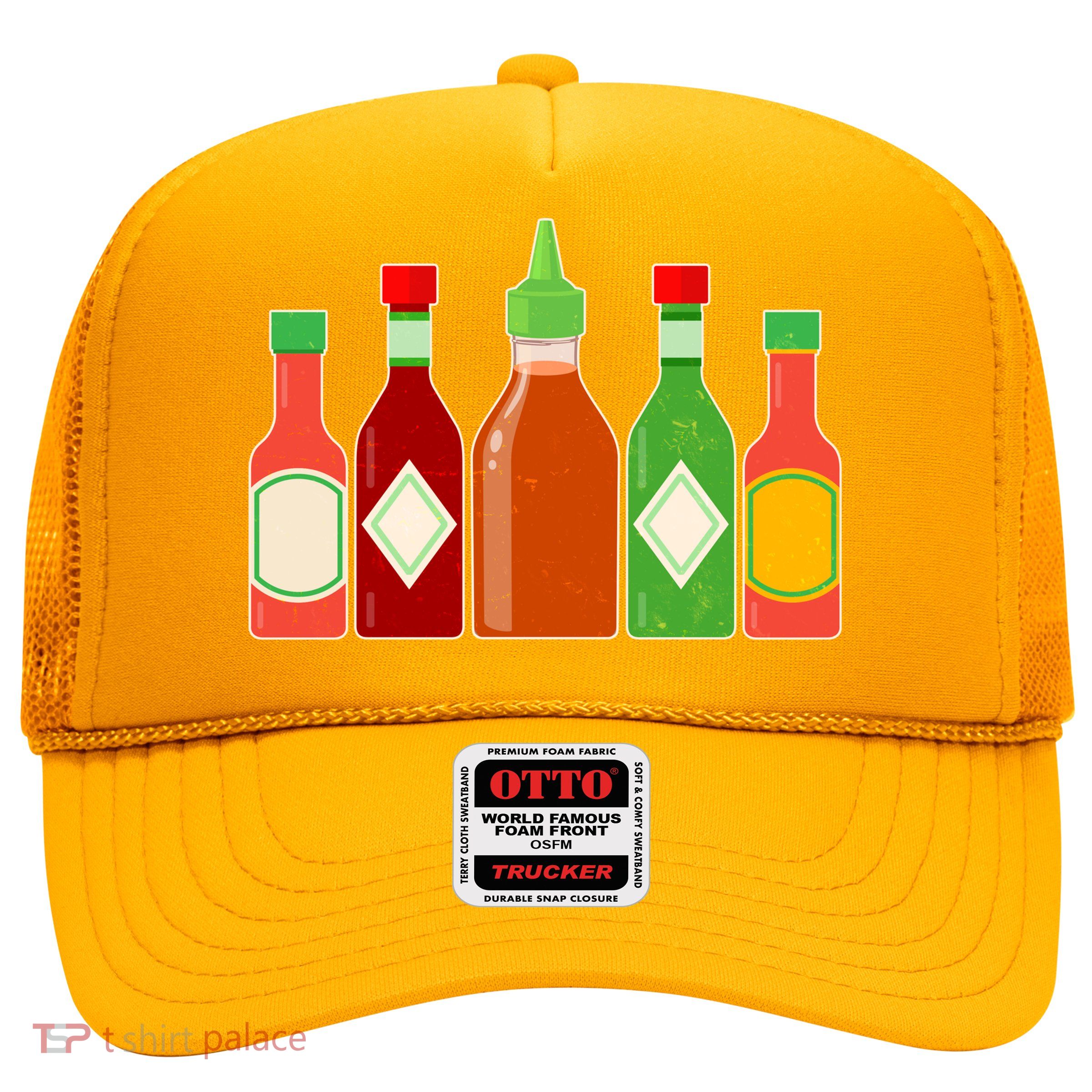 Hot Sauce Bottle Collection Trucker Hat