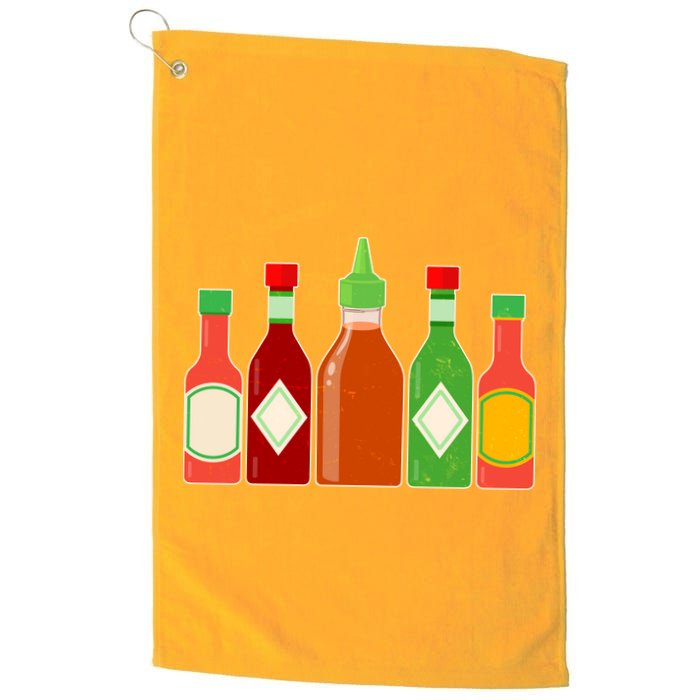 Hot Sauce Bottle Collection Golf Towel