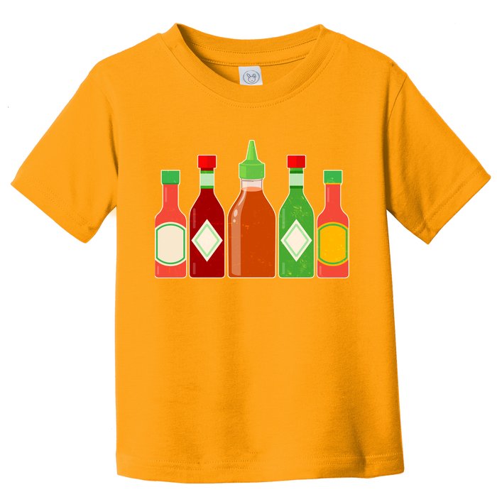 Hot Sauce Bottle Collection Toddler T-Shirt