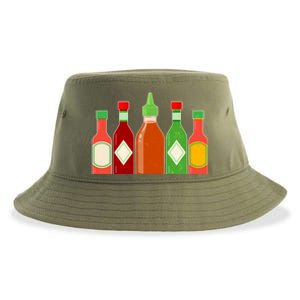 Hot Sauce Bottle Collection Sustainable Bucket Hat