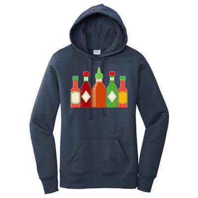 Hot Sauce Bottle Collection Women's Pullover Hoodie