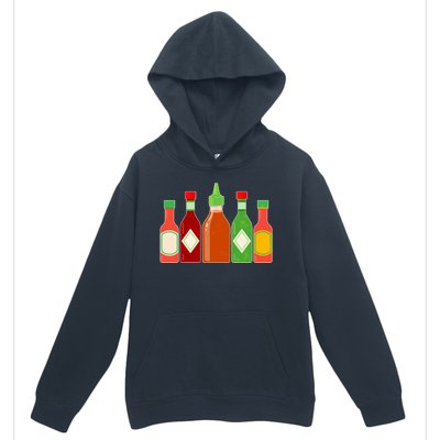 Hot Sauce Bottle Collection Urban Pullover Hoodie