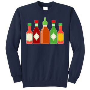 Hot Sauce Bottle Collection Tall Sweatshirt