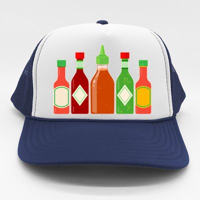 Hot Sauce Bottle Collection Trucker Hat