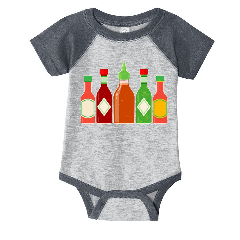 Hot Sauce Bottle Collection Infant Baby Jersey Bodysuit