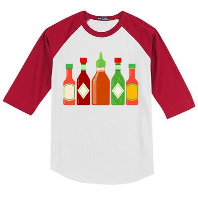 Hot Sauce Bottle Collection Kids Colorblock Raglan Jersey