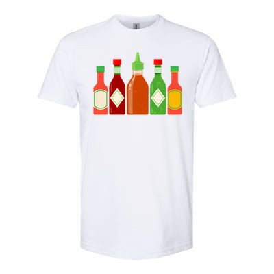 Hot Sauce Bottle Collection Softstyle® CVC T-Shirt