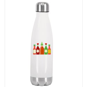 Hot Sauce Bottle Collection Stainless Steel Insulated Water Bottle