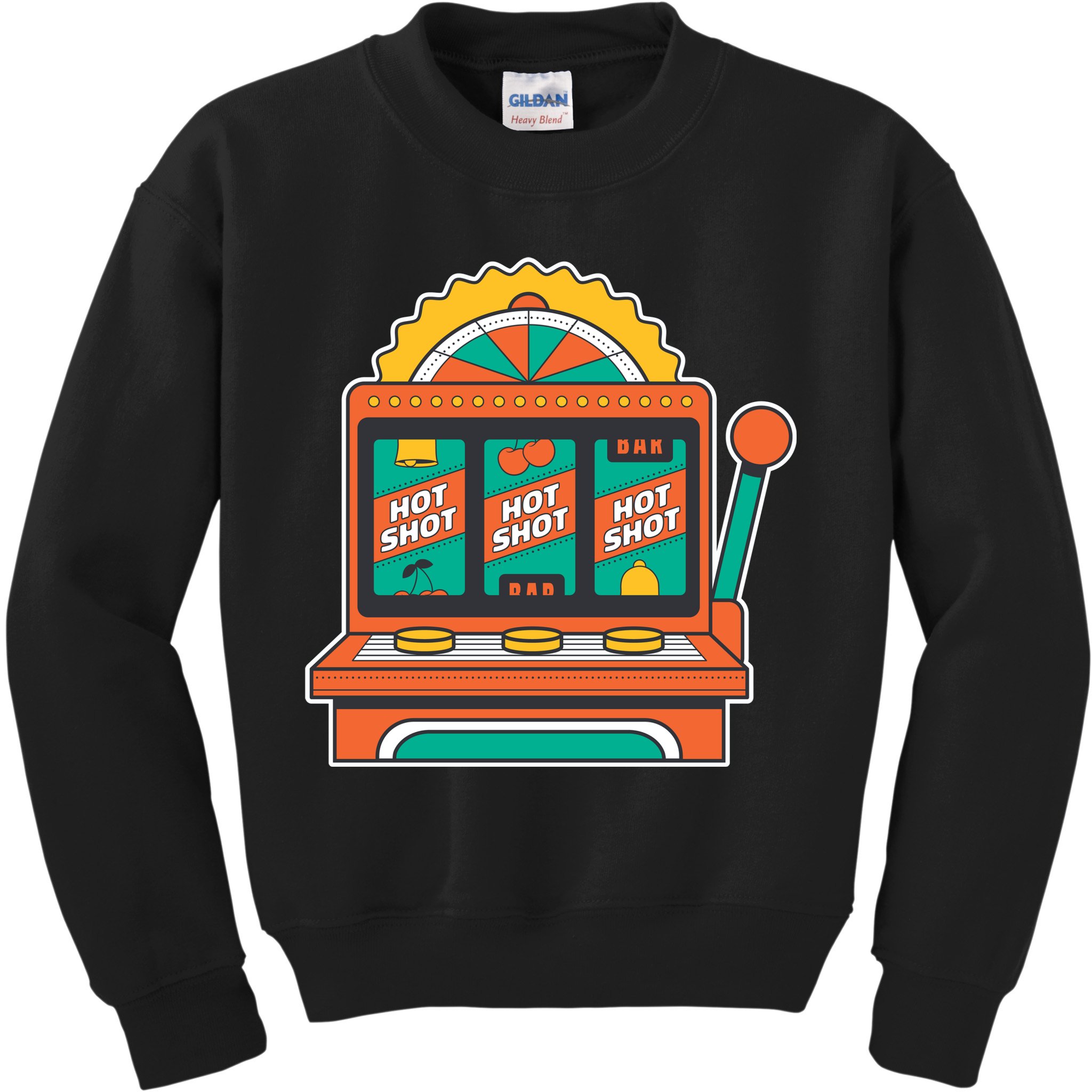Hot Shot Slot Machine Kids Sweatshirt