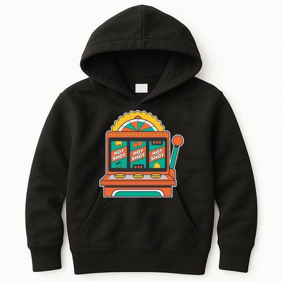 Hot Shot Slot Machine Kids Hoodie